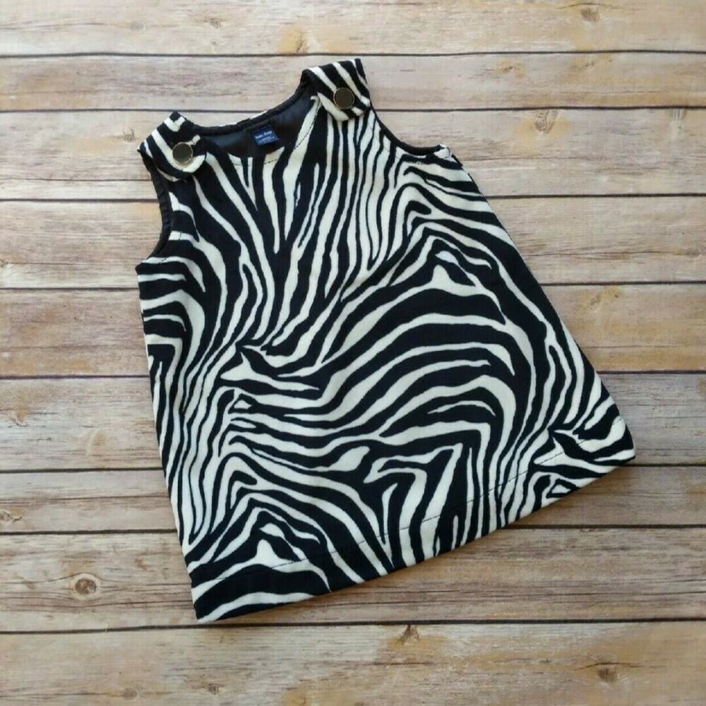 BabyGap 🦓 Zebra Print Jumper/Dress 12-18M